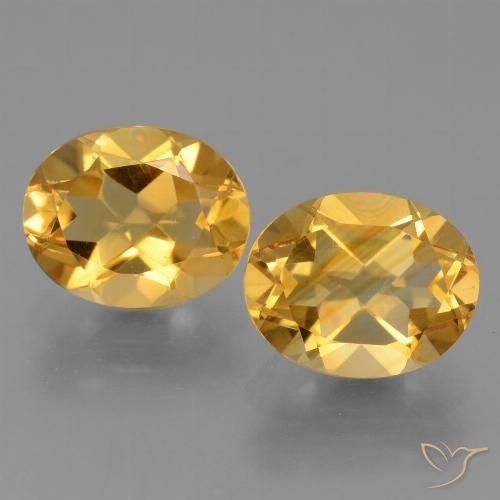 5.33ctw Natürlicher Helles Gold Citrin, Oval, VVS