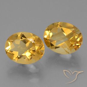 5.33 ct natürliche Helles Gold Citrin-Edelsteine, Oval, VVS