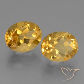 5.61 ct natürliche Tiefes Goldorange Citrin-Edelsteine, Oval, VVS