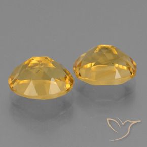 5.61 ct natürliche Tiefes Goldorange Citrin-Edelsteine, Oval, VVS