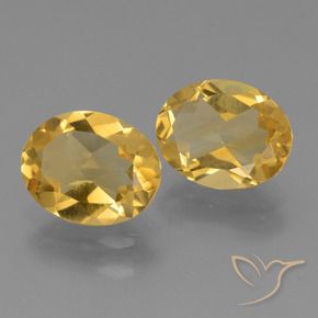 4.42 ct natürliche Mittel-Dunkelgold Citrin-Edelsteine, Oval, VVS-VS