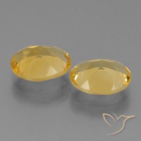 4.42 ct natürliche Mittel-Dunkelgold Citrin-Edelsteine, Oval, VVS-VS