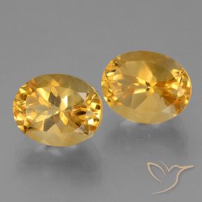 5.81 ct natürliche Tiefes Goldorange Citrin-Edelsteine, Oval, VVS-VS