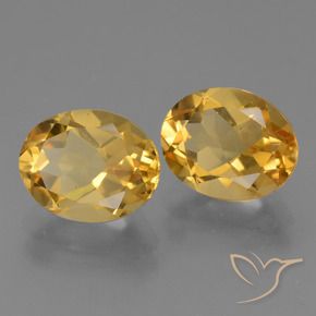 5.15 ct natürliche Mittel-Dunkelgold Citrin-Edelsteine, Oval, VVS-VS