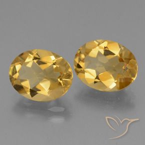 4.56 ct natürliche Tiefes Goldorange Citrin-Edelsteine, Oval, VVS