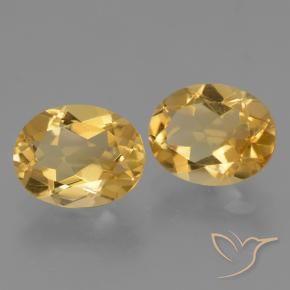 4.95 ct natürliche gold-orange Citrin-Edelsteine, Oval, VVS-VS