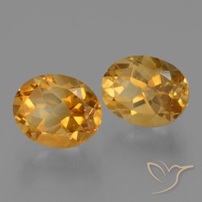 5.78 ct natürliche Dunkelgolden Citrin-Edelsteine, Oval, VVS-VS