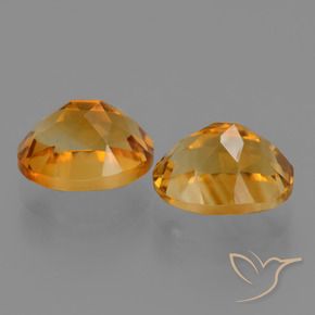 5.78 ct natürliche Dunkelgolden Citrin-Edelsteine, Oval, VVS-VS