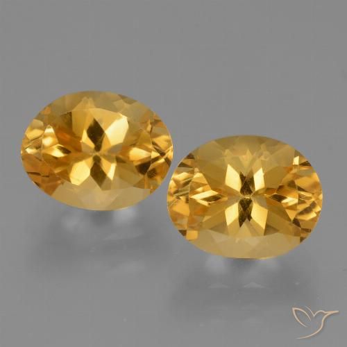 5.17ctw Natürlicher Tiefes Goldorange Citrin, Oval, VVS