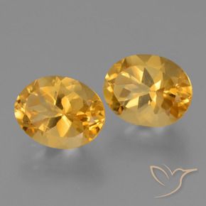 5.17 ct natürliche Tiefes Goldorange Citrin-Edelsteine, Oval, VVS