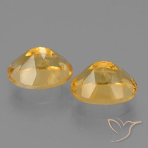 5.17 ct natürliche Tiefes Goldorange Citrin-Edelsteine, Oval, VVS