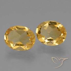 4.35 ct natürliche Golden Citrin-Edelsteine, Oval, VVS-VS