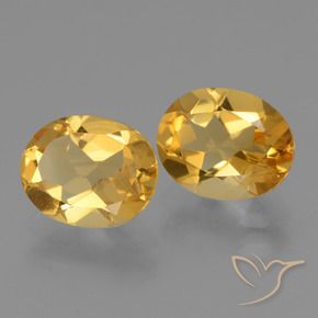 4.37 ct natürliche Mittelgold Citrin-Edelsteine, Oval, VVS-VS