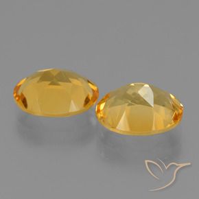 4.37 ct natürliche Mittelgold Citrin-Edelsteine, Oval, VVS-VS