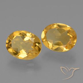 4.85 ct natürliche Tiefes Goldorange Citrin-Edelsteine, Oval, VVS-VS