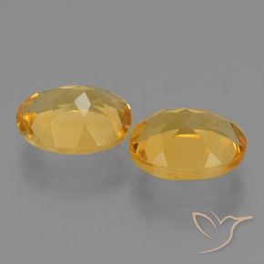 4.85 ct natürliche Tiefes Goldorange Citrin-Edelsteine, Oval, VVS-VS