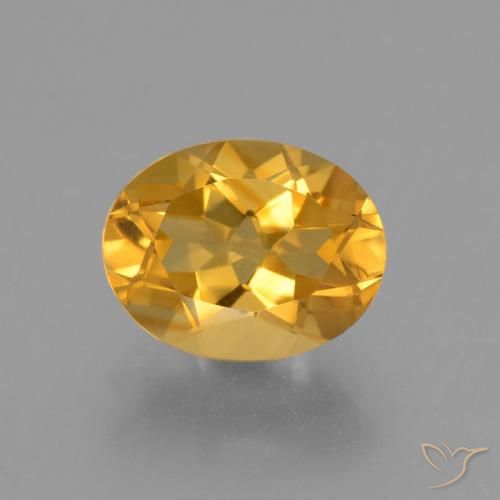 2.44ct Natürlicher Tiefes Goldorange Citrin, Oval, VVS