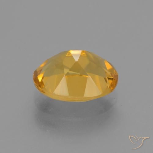9,17 ctw natürlicher Tiefes Goldorange Citrin, Oval, VVS