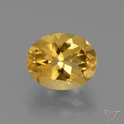 2.51ct Natürlicher gold-orange Citrin, Oval, VS