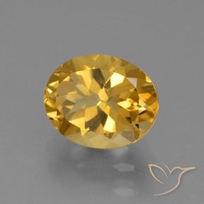 9,17 ctw natürlicher gold-orange Citrin, Oval, VS