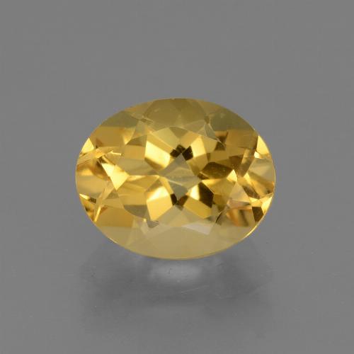 2,50 ctw natürlicher goldener Citrin, Oval Schliff, VVS