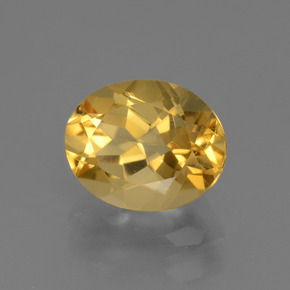 2,50 ctw natürlicher goldener Citrin, Oval Schliff, VVS