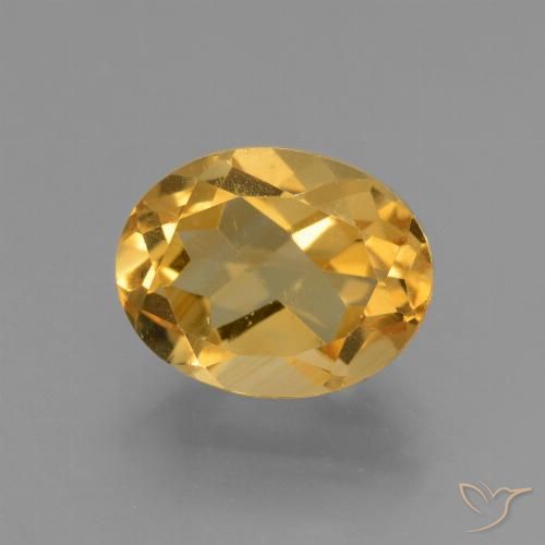 2.81ct Natürlicher Tiefes Goldorange Citrin, Oval, VVS-VS