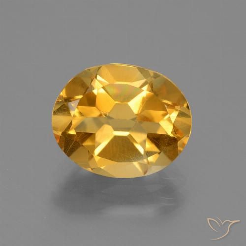 2.35ct Natürlicher Tiefes Orange-Gold Citrin, Oval, VVS