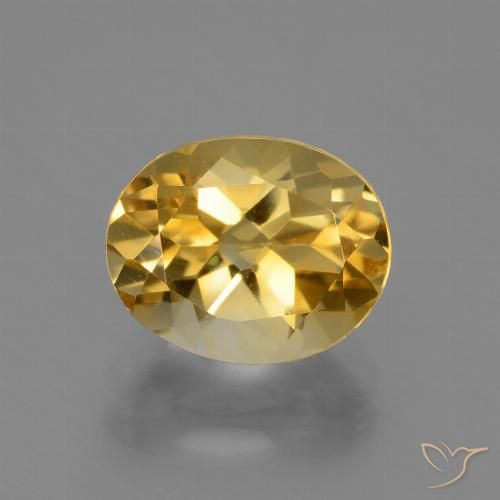 2.54ct Natürlicher Golden Citrin, Oval, VVS