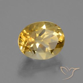 9,17 ctw natürlicher Golden Citrin, Oval, VVS