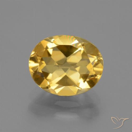 2.28ct Natürlicher gold-orange Citrin, Oval, VS
