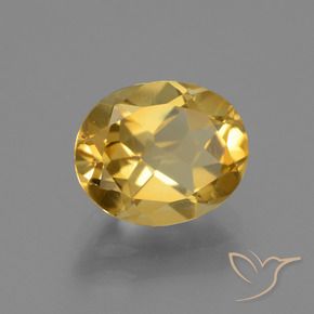 9,17 ctw natürlicher gold-orange Citrin, Oval, VS