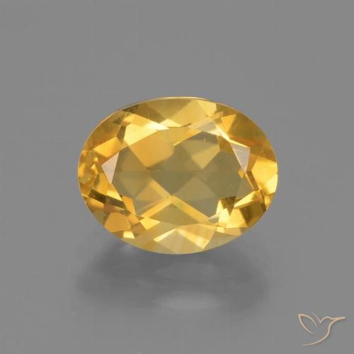 2.19ct Natürlicher Dunkelgolden Citrin, Oval, VVS-VS