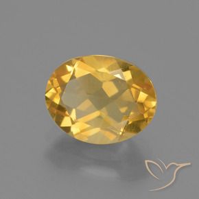 9,17 ctw natürlicher Dunkelgolden Citrin, Oval, VVS-VS