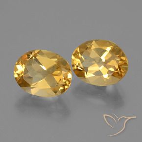 4.84 ct natürliche Tiefes Goldorange Citrin-Edelsteine, Oval, VVS-VS