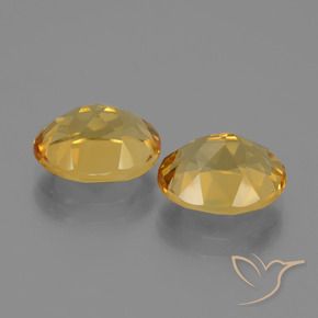 4.84 ct natürliche Tiefes Goldorange Citrin-Edelsteine, Oval, VVS-VS