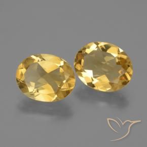 4.19 ct natürliche Tiefes Gold Citrin-Edelsteine, Oval, VVS-VS