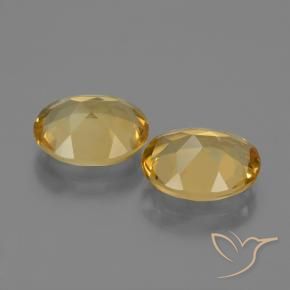 4.19 ct natürliche Tiefes Gold Citrin-Edelsteine, Oval, VVS-VS