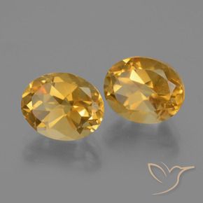 5.00 ct natürliche Dunkelgolden Citrin-Edelsteine, Oval, VVS-VS