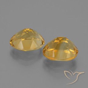 5.00 ct natürliche Dunkelgolden Citrin-Edelsteine, Oval, VVS-VS