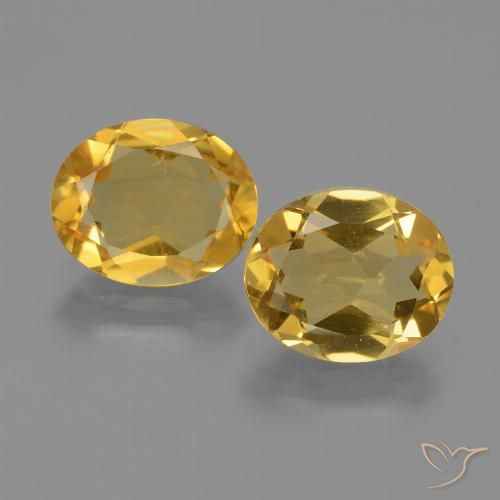 4.13ctw Natürlicher Mittelgold Citrin, Oval, VS