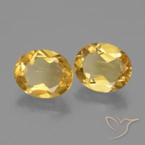 4.13 ct natürliche Mittelgold Citrin-Edelsteine, Oval, VS