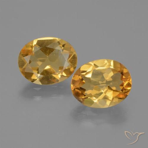 3.85ctw Natürlicher Dunkelorange-Gold Citrin, Oval, VVS-VS