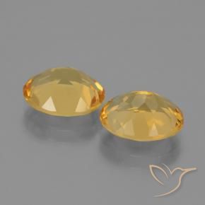 4.44 ct natürliche Tiefes Goldorange Citrin-Edelsteine, Oval, VVS-VS