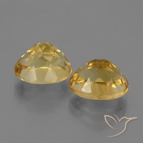 5.89 ct natürliche Tiefes Goldorange Citrin-Edelsteine, Oval, VVS