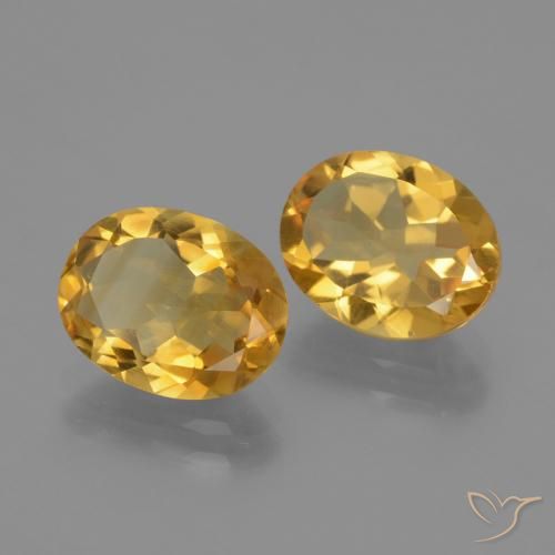 4.28 ct natürliche Dunkelgolden Citrin-Edelsteine, Oval, VVS-VS