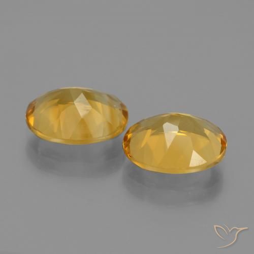 4.28 ct natürliche Dunkelgolden Citrin-Edelsteine, Oval, VVS-VS