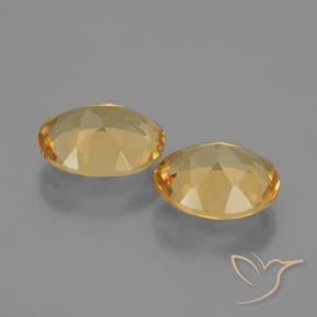 4.03 ct natürliche Mittel-Dunkelgold Citrin-Edelsteine, Oval, VVS-VS