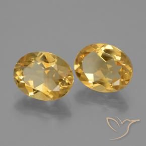 4.43 ct natürliche Tiefes Goldorange Citrin-Edelsteine, Oval, VVS-VS