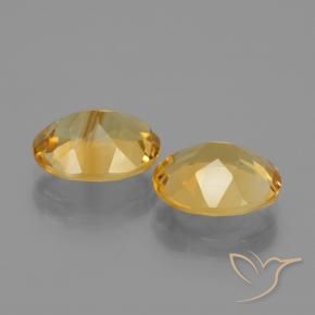 4.43 ct natürliche Tiefes Goldorange Citrin-Edelsteine, Oval, VVS-VS